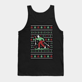 Ugly Christnas Ski Skifahrer Tank Top